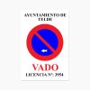 Señal de vado permanente