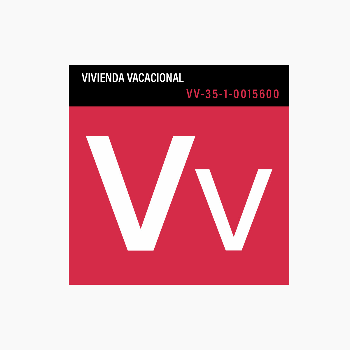 PLACA-VIVIENDA-VACACIONAL-ACRIZONE Placa Vivienda Vacacional - Imagen 1