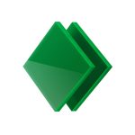 Metacrilato GS verde opaco 3mm